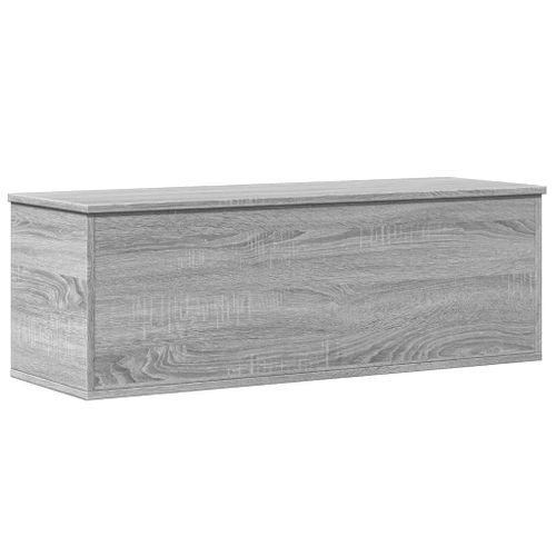 Boîte de rangement sonoma gris 102x35x35 cm bois d'ingénierie - Photo n°2; ?>