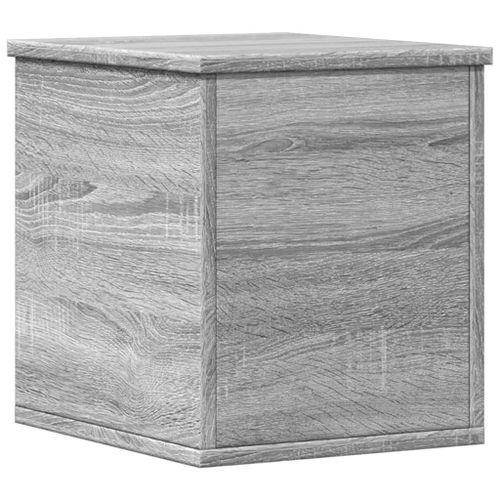 Boîte de rangement sonoma gris 30x35x35 cm bois d'ingénierie - Photo n°2; ?>