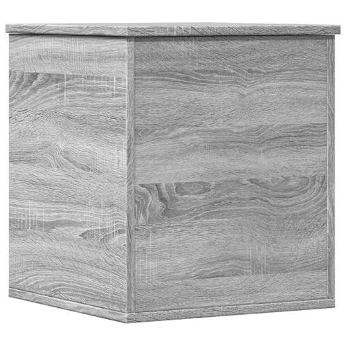 Boîte de rangement sonoma gris 40x42x46 cm bois d'ingénierie - Photo n°2; ?>