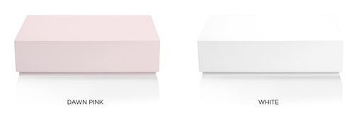 Boîte de rangement tiroir bois laqué rose Pyramid - Photo n°2; ?>