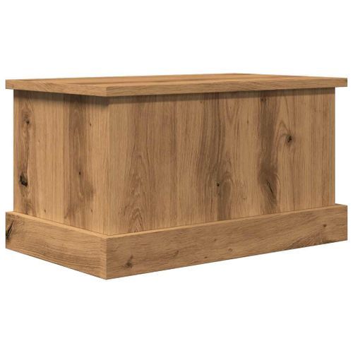 Boîtes de rangement chêne artisanal 30x50x28 cm bois ingénierie - Photo n°2; ?>