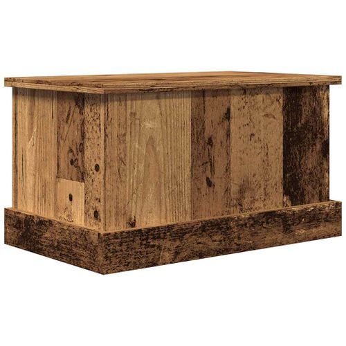 Boîtes de rangement vieux bois 30x50x28 cm bois d'ingénierie - Photo n°2; ?>