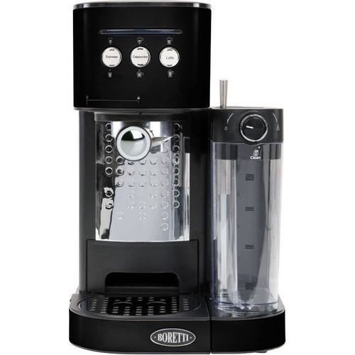 BORETTI B400 Machine a expresso 15 bars - Cappuccino et latté avec mousse de lait - Noir - Photo n°2; ?>