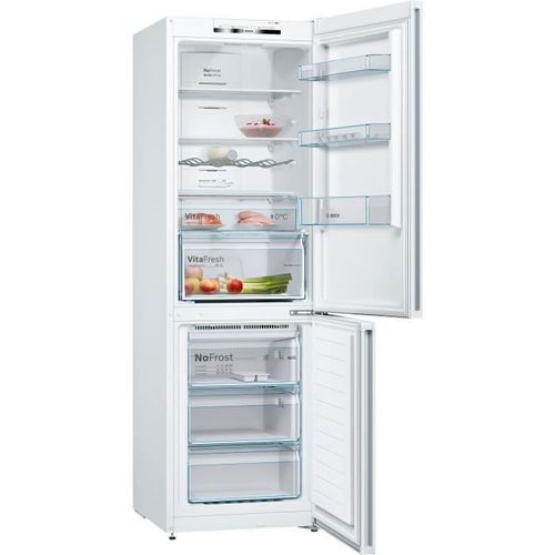 BOSCH - Réfrigérateur combiné pose-libre SER4 Blanc - Vol.total: 326l - réfrigérateur: 237l - congélateur: 89l - Full no frost - Photo n°2; ?>