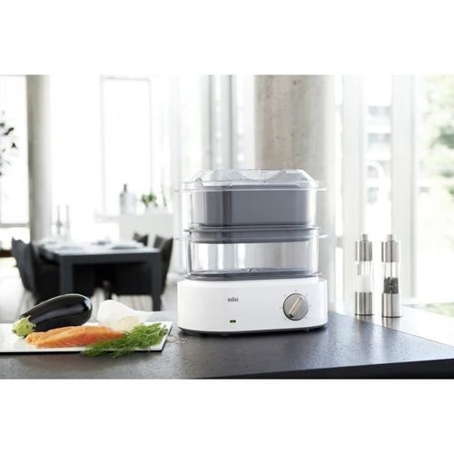 BRAUN FS5100WH Cuiseur vapeur Identity Collection - Blanc - Photo n°3; ?>
