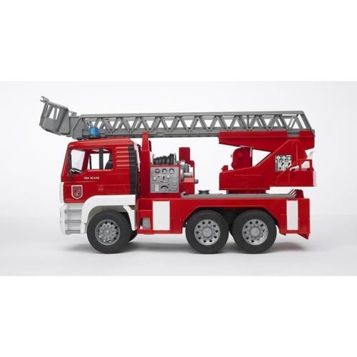 BRUDER - 2771 - Camion de pompier MAN avec échelle, pompe a eau et module son et lumiere - 52 cms - Photo n°2; ?>
