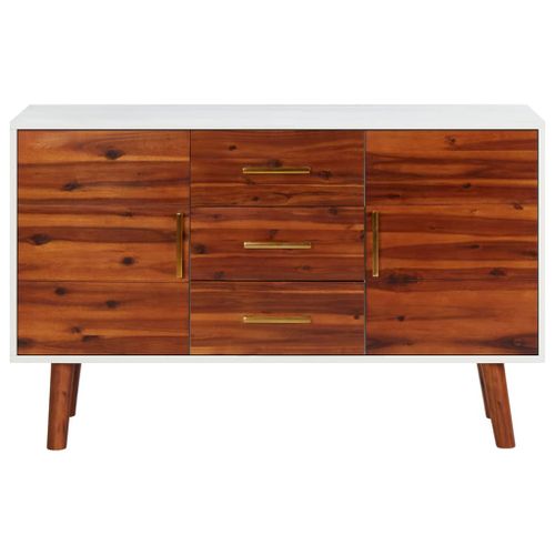 Buffet 110x35x70 cm Bois d'acacia massif et MDF - Photo n°3; ?>