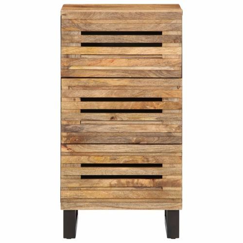 Buffet 40x34x75 cm bois de manguier massif brut - Photo n°2; ?>