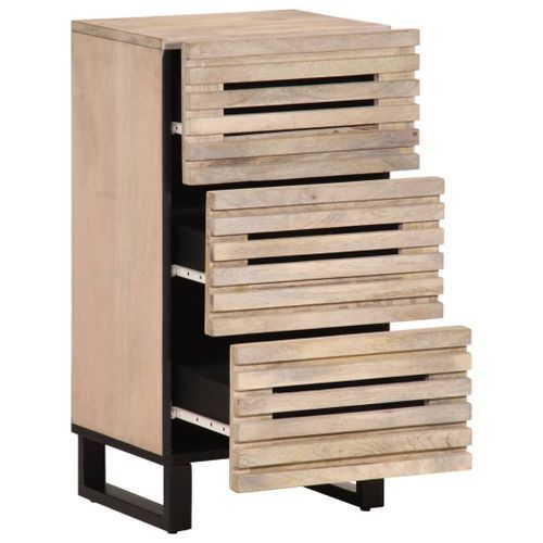 Buffet 40x34x75 cm bois massif de manguier - Photo n°3; ?>