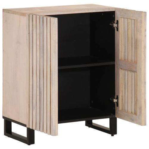 Buffet 60x34x75 cm bois de manguier massif - Photo n°3; ?>