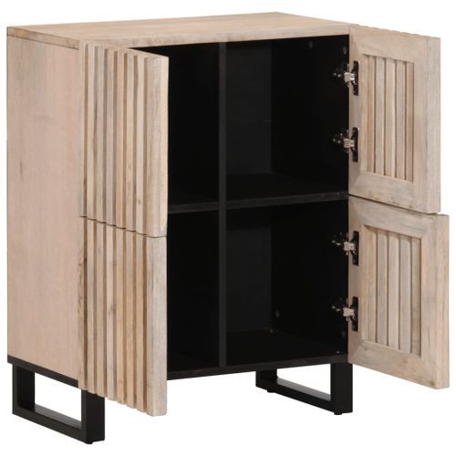 Buffet 60x34x75 cm bois de manguier massif - Photo n°2; ?>