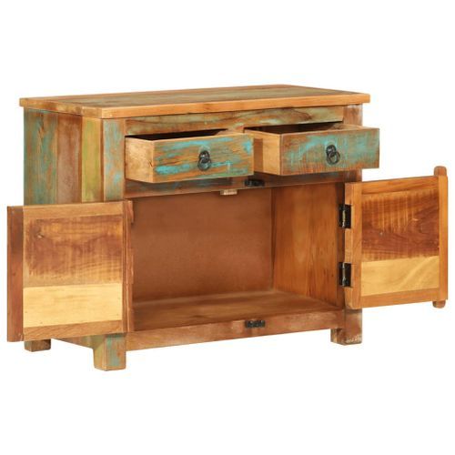 Buffet 68x35x55 cm bois massif de récupération - Photo n°2; ?>