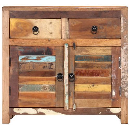 Buffet 70x30x68 cm Bois de récupération solide - Photo n°3; ?>