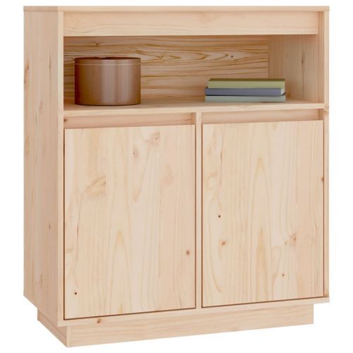 Buffet 70x34x80 cm Bois massif de pin - Photo n°3; ?>