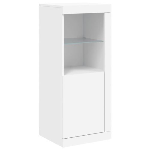 Buffet avec lumières LED blanc 41x37x100 cm - Photo n°3; ?>