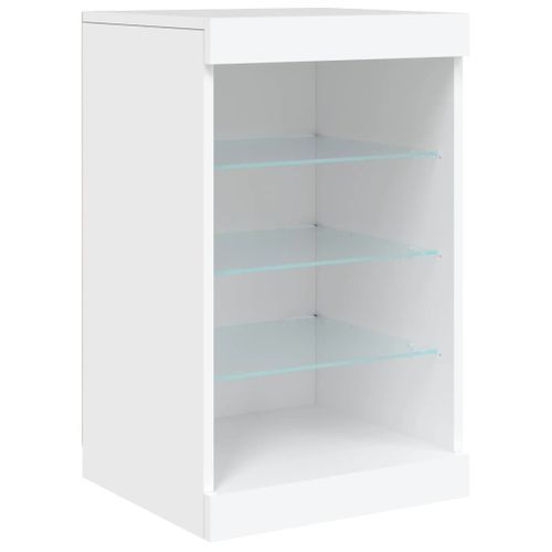 Buffet avec lumières LED blanc 41x37x67 cm - Photo n°3; ?>