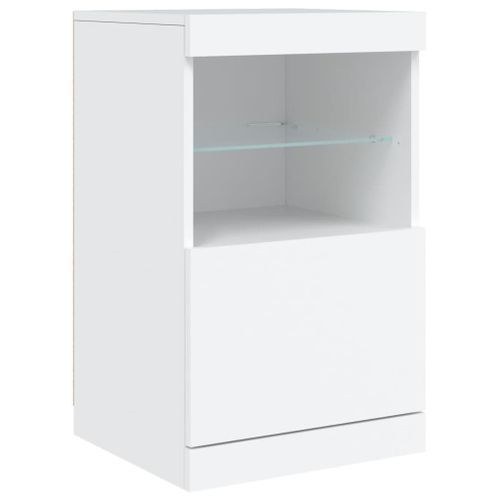 Buffet avec lumières LED blanc 41x37x67 cm - Photo n°3; ?>