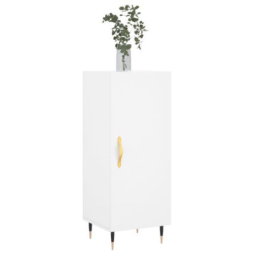 Buffet blanc 34,5x34x90 cm bois d'ingénierie - Photo n°3; ?>