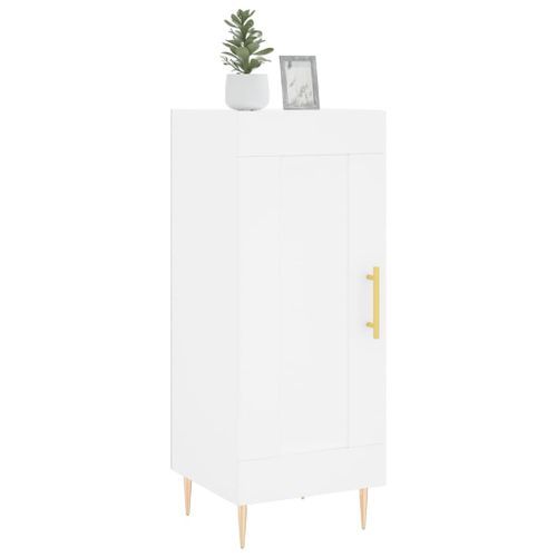 Buffet blanc 34,5x34x90 cm bois d'ingénierie - Photo n°3; ?>