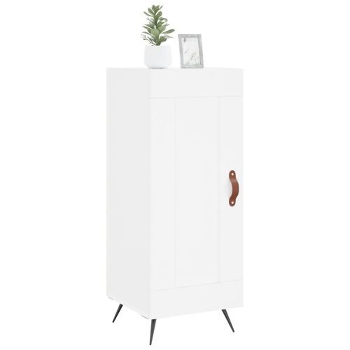 Buffet blanc 34,5x34x90 cm bois d'ingénierie - Photo n°3; ?>