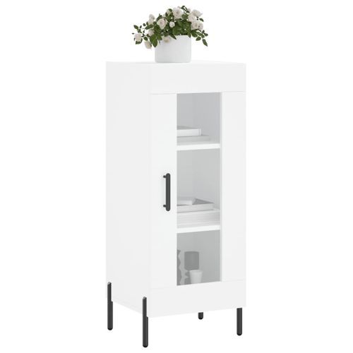 Buffet blanc 34,5x34x90 cm bois d'ingénierie - Photo n°3; ?>