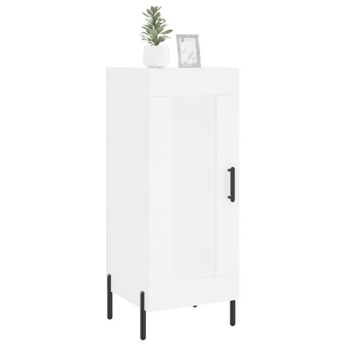 Buffet blanc 34,5x34x90 cm bois d'ingénierie - Photo n°3; ?>