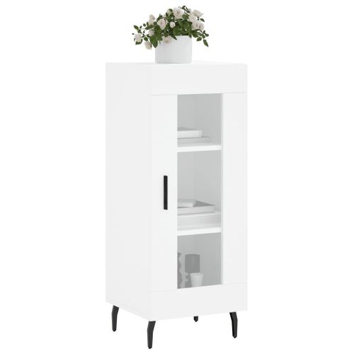 Buffet blanc 34,5x34x90 cm bois d'ingénierie - Photo n°3; ?>