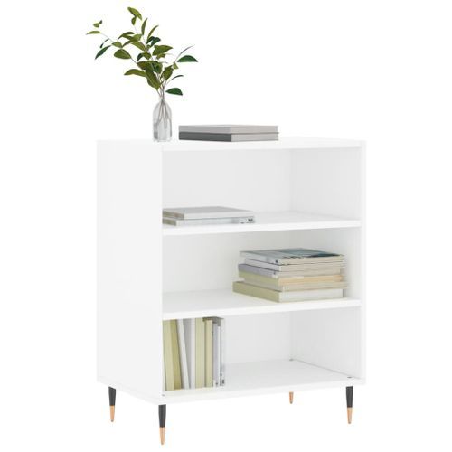 Buffet blanc 57x35x70 cm bois d’ingénierie - Photo n°3; ?>