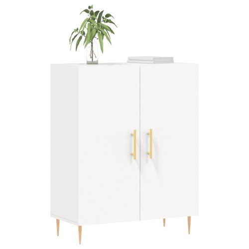 Buffet blanc 69,5x34x90 cm bois d'ingénierie - Photo n°3; ?>