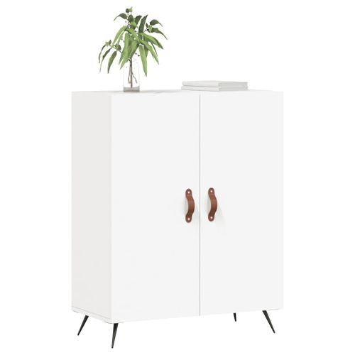 Buffet blanc 69,5x34x90 cm bois d'ingénierie - Photo n°3; ?>