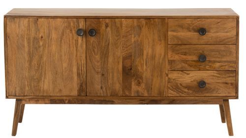 Buffet bois de manguier Laurenne L 145 cm - Photo n°3; ?>