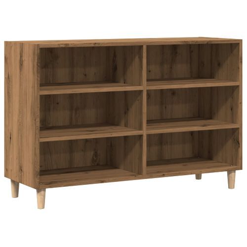 Buffet chêne artisanal 103,5x35x70 cm bois d'ingénierie - Photo n°2; ?>