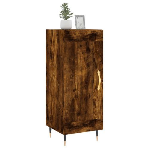 Buffet Chêne fumé 34,5x34x90 cm Bois d'ingénierie - Photo n°3; ?>