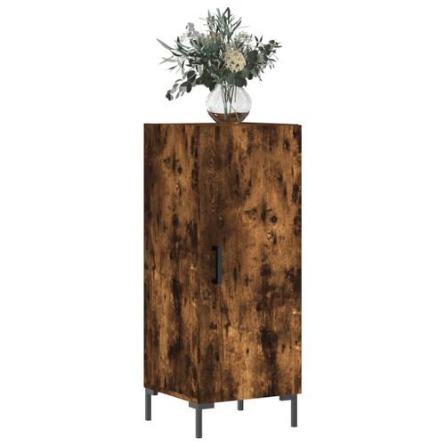 Buffet Chêne fumé 34,5x34x90 cm Bois d'ingénierie - Photo n°3; ?>