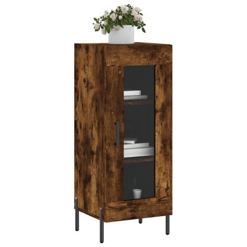 Buffet Chêne fumé 34,5x34x90 cm Bois d'ingénierie - Photo n°3; ?>