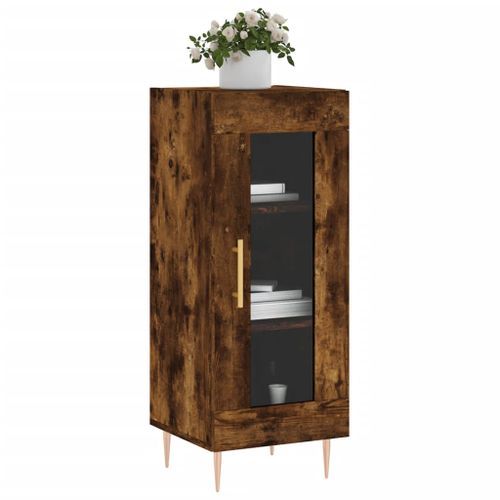 Buffet Chêne fumé 34,5x34x90 cm Bois d'ingénierie - Photo n°3; ?>