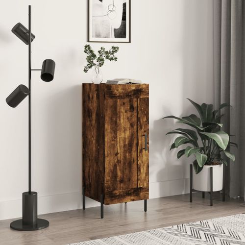 Buffet Chêne fumé 34,5x34x90 cm Bois d'ingénierie - Photo n°2; ?>