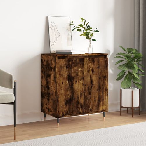 Buffet Chêne fumé 60x35x70 cm Bois d'ingénierie - Photo n°2; ?>