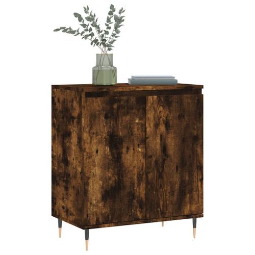 Buffet Chêne fumé 60x35x70 cm Bois d'ingénierie - Photo n°3; ?>