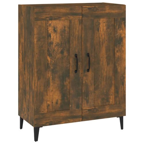 Buffet Chêne fumé 69,5x34x90 cm Bois d'ingénierie 3 - Photo n°2; ?>