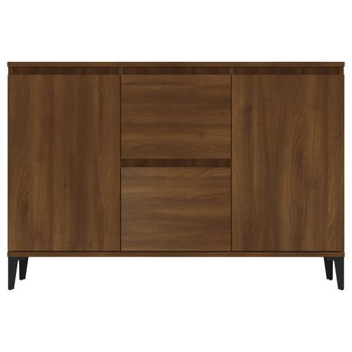 Buffet Chêne marron 104x35x70 cm Bois d'ingénierie - Photo n°3; ?>