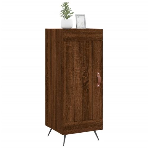 Buffet Chêne marron 34,5x34x90 cm Bois d'ingénierie - Photo n°3; ?>