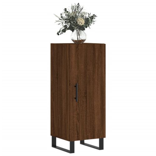 Buffet Chêne marron 34,5x34x90 cm Bois d'ingénierie - Photo n°3; ?>