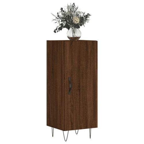 Buffet Chêne marron 34,5x34x90 cm Bois d'ingénierie - Photo n°3; ?>