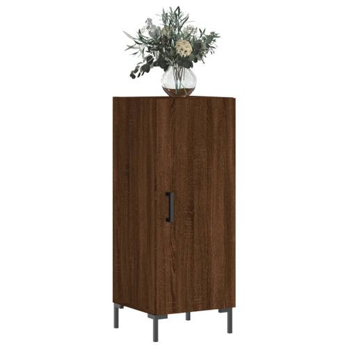 Buffet Chêne marron 34,5x34x90 cm Bois d'ingénierie - Photo n°3; ?>