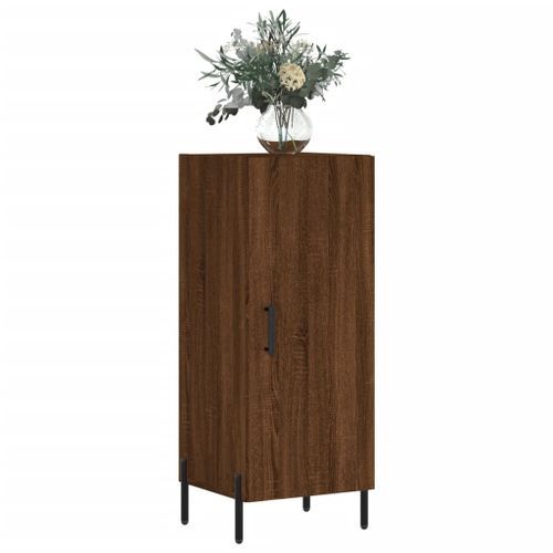 Buffet Chêne marron 34,5x34x90 cm Bois d'ingénierie - Photo n°3; ?>