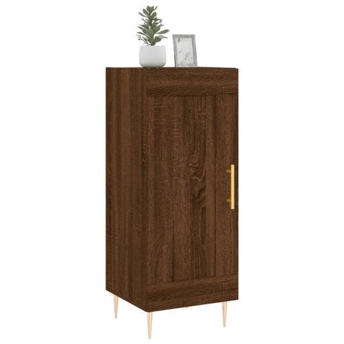 Buffet Chêne marron 34,5x34x90 cm Bois d'ingénierie - Photo n°3; ?>