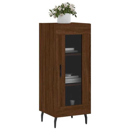 Buffet Chêne marron 34,5x34x90 cm Bois d'ingénierie - Photo n°3; ?>