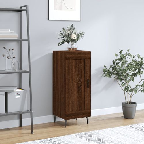 Buffet Chêne marron 34,5x34x90 cm Bois d'ingénierie - Photo n°2; ?>