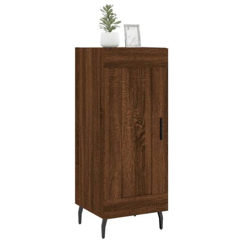 Buffet Chêne marron 34,5x34x90 cm Bois d'ingénierie - Photo n°3; ?>